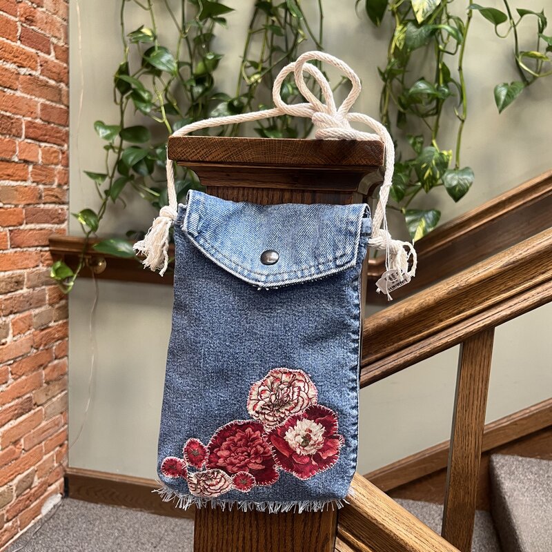 Medium Denim CrossBody Bag ($30)