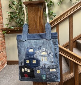 Denim Tote Bag - Urban Houses