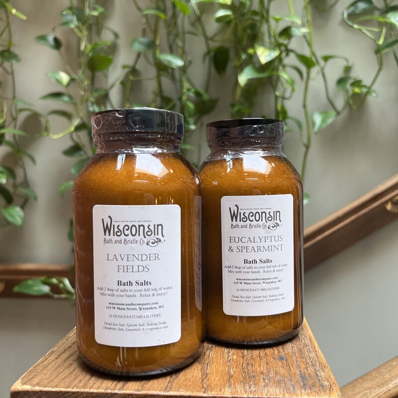 Wisconsin Candle Company Bath Salts - Eucalyptus & Spearmint