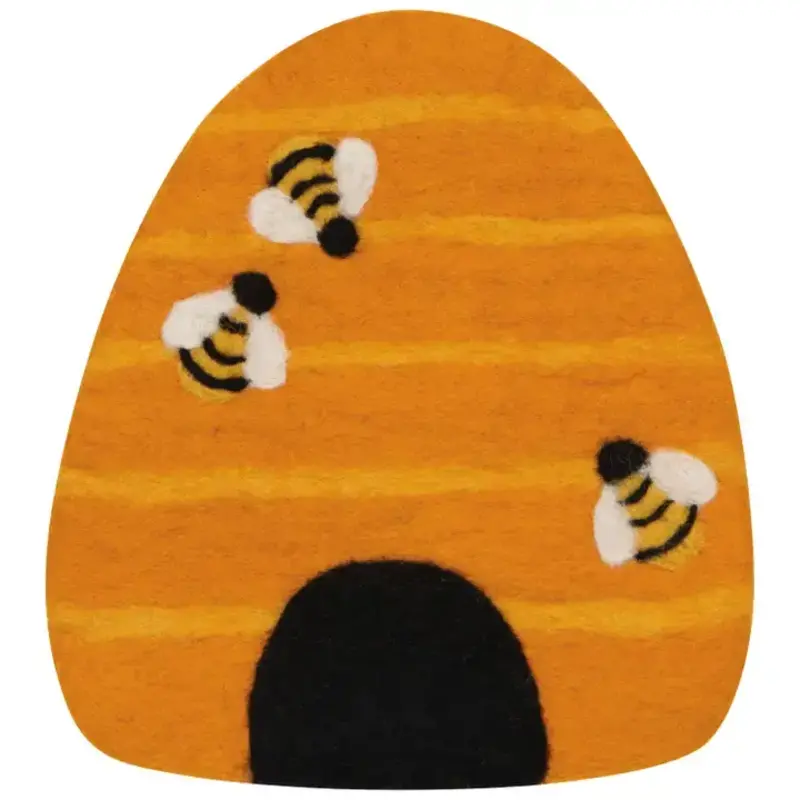 Danica Jubilee (Faire) Bumblebee Felt Wool Trivet