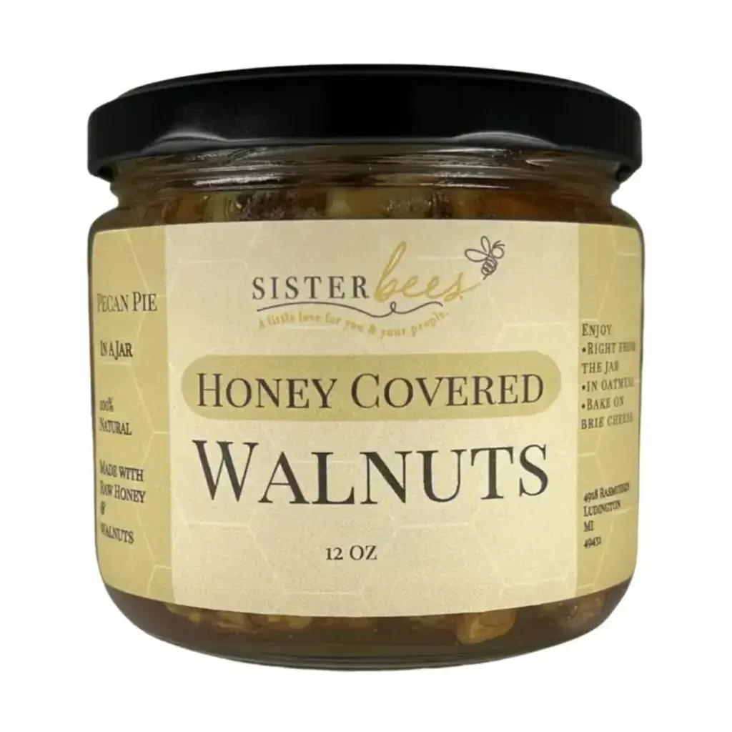Sister Bees LLC Honey-Covered Walnuts