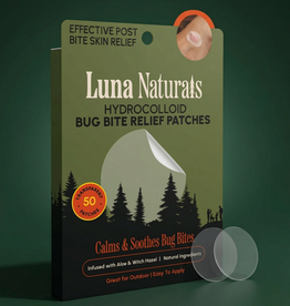 Luna Naturals Hydrocolloid Bug Bite Relief Patches - 50 Transparent Patches