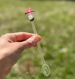 Making Olas Mushroom Glass Stir Spoons