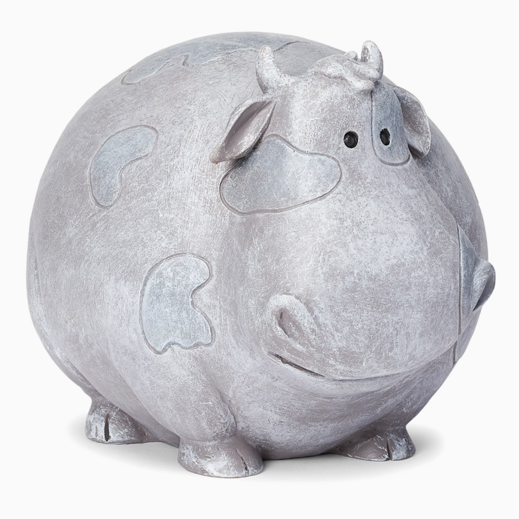 ROMAN Pudgy Pals Cow Garden Statue