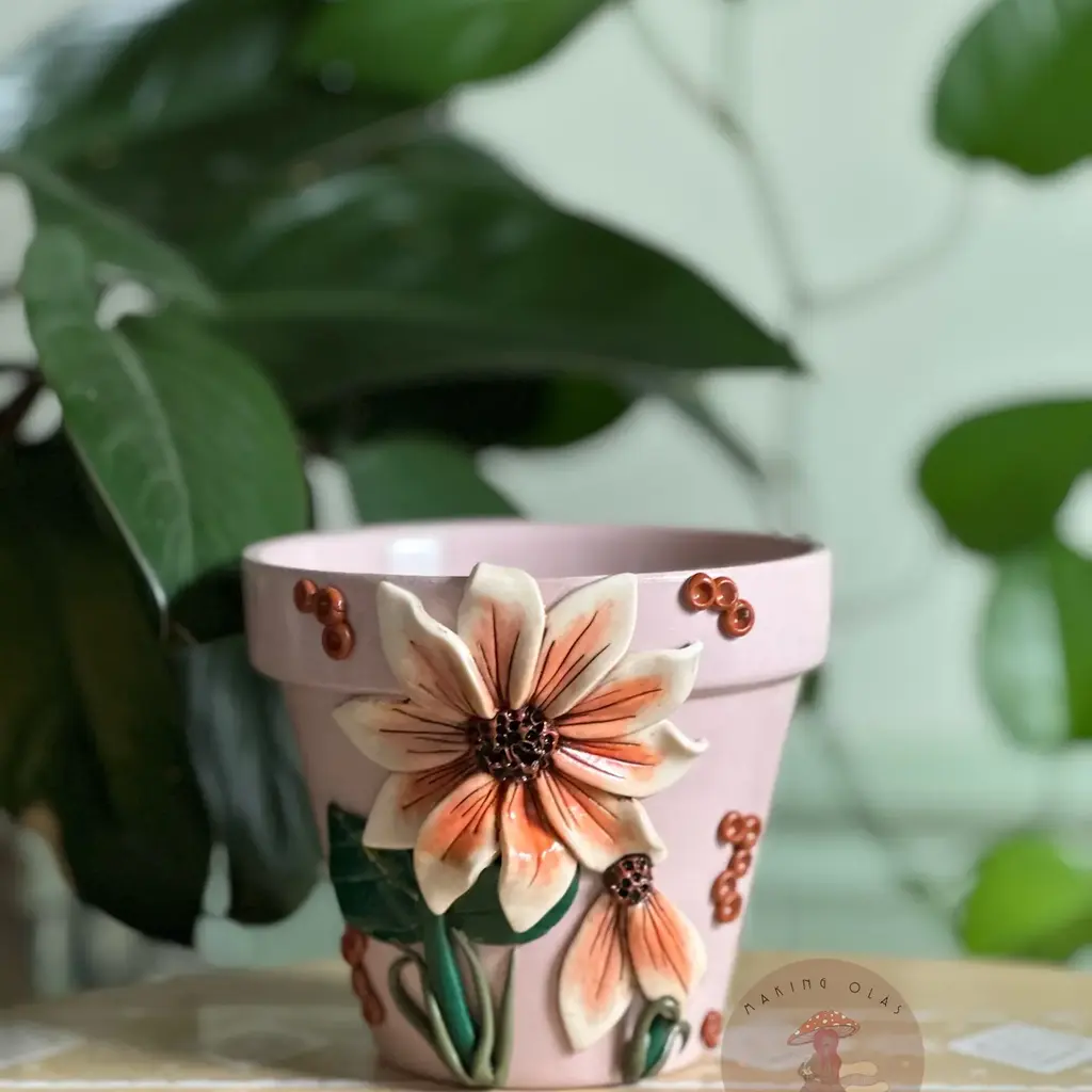 Making Olas Flower Plant Pot -
