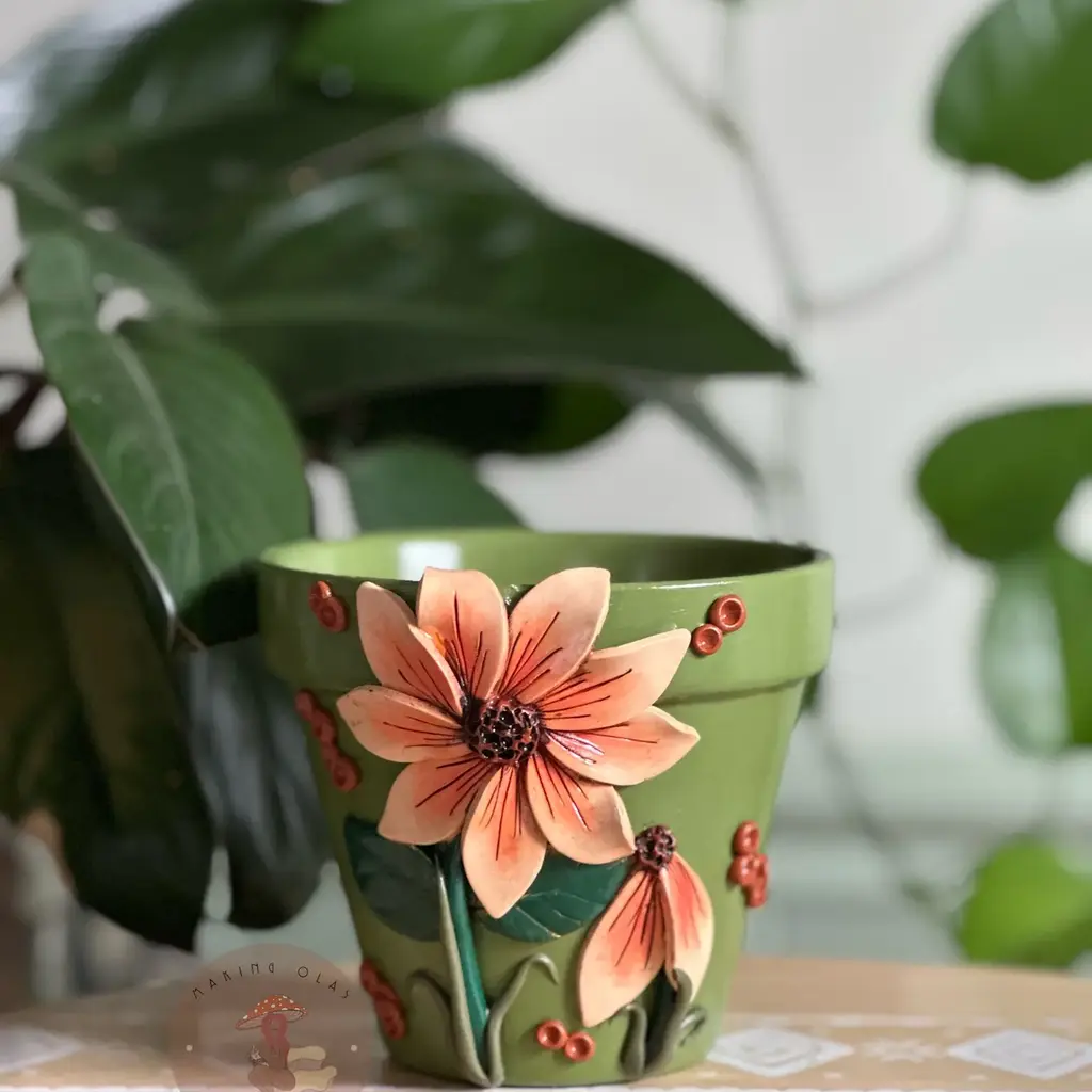 Making Olas Flower Plant Pot -