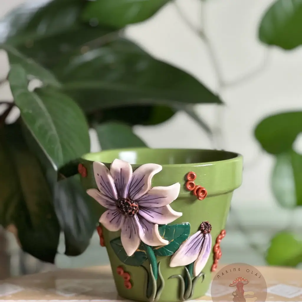 Making Olas Flower Plant Pot -