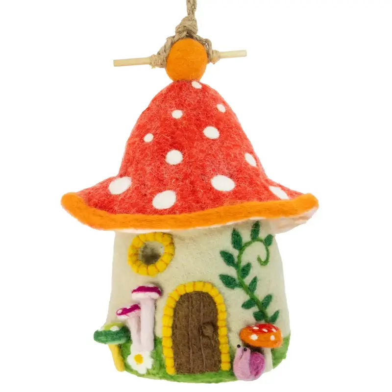 dZi Handmade Fungi House Birdhouse