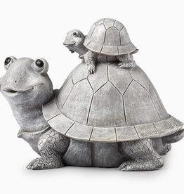 ROMAN Pudgy Pals Turtle & Baby Garden Statue