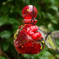 Echo Valley - Home and Garden Products Lunalite Globe Hummingbird Feeder - Red