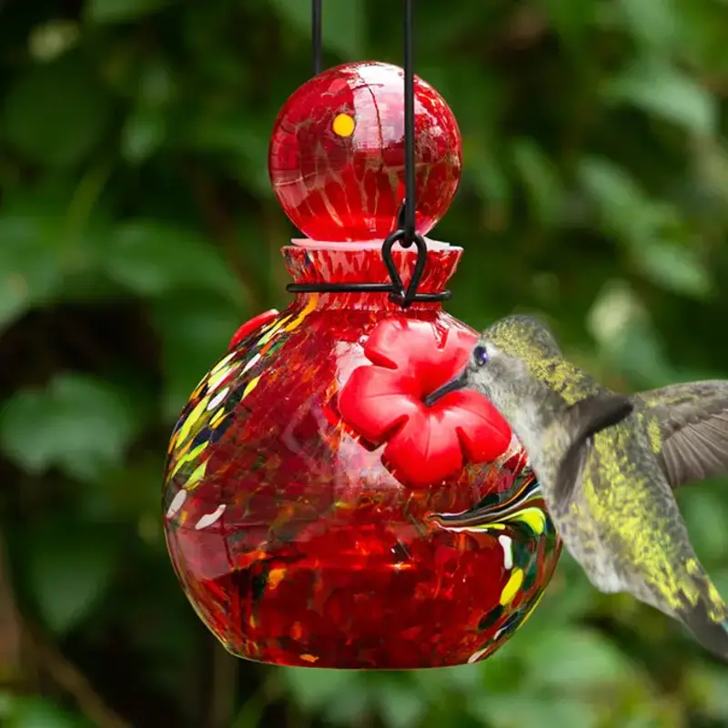 Echo Valley - Home and Garden Products Lunalite Globe Hummingbird Feeder - Red
