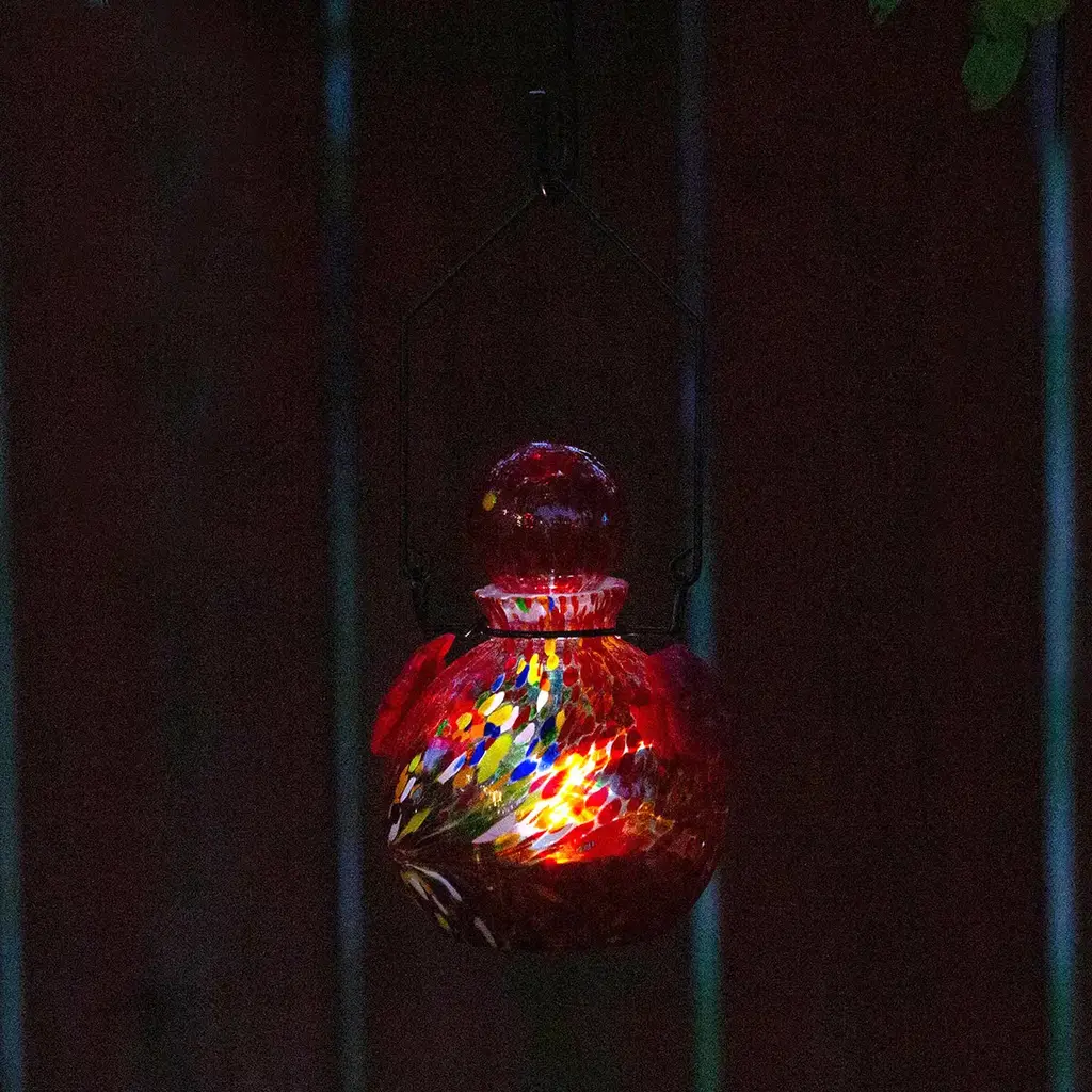 Echo Valley - Home and Garden Products Lunalite Globe Hummingbird Feeder - Red