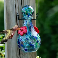 Echo Valley - Home and Garden Products Lunalite Vase Hummingbird Feeder - Saturn