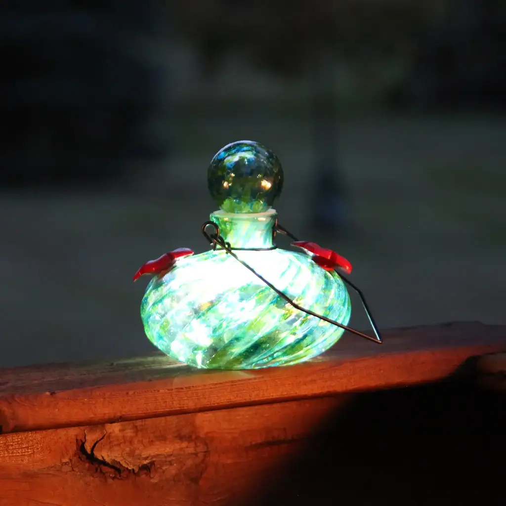 Echo Valley - Home and Garden Products Lunalite Decanter Hummingbird Feeder - Seaglass