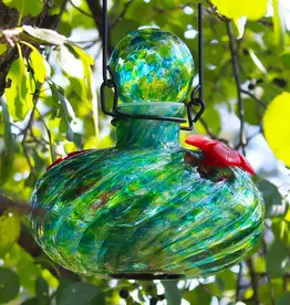 Echo Valley - Home and Garden Products Lunalite Decanter Hummingbird Feeder - Seaglass