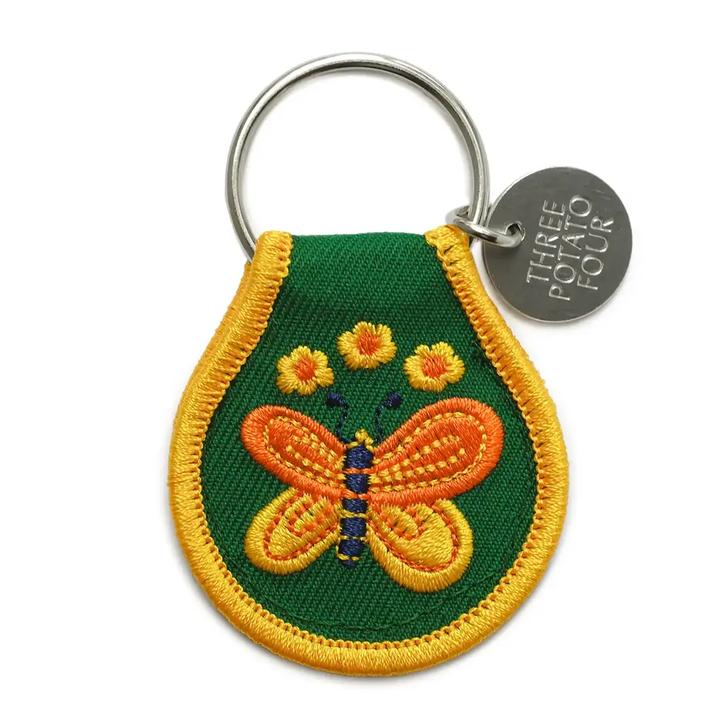 Three Potato Four Patch Keychain - Butterfly