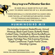 Pollinators and Blooms Wildflowers Seed Balls For Hummingbird