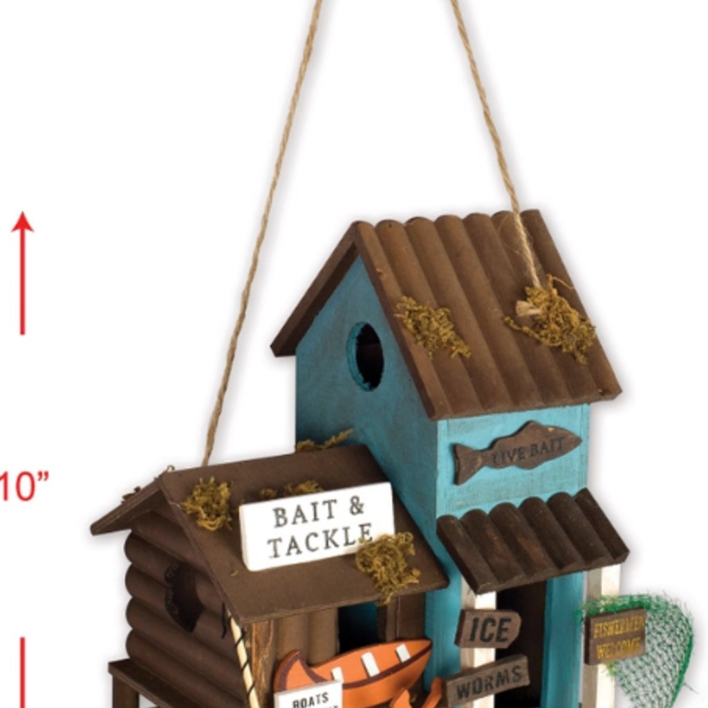 Sunset Vista Designs Bait & Tackle Birdhouse