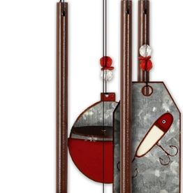 Sunset Vista Designs Catch of the Day, Rustic Bass Wind Chime