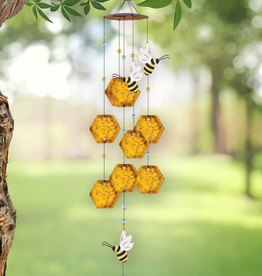 Sunset Vista Designs Metal Bee Hive Spring Garden Wind Chime