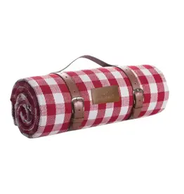 Waterproof Picnic Blanket, 1.5 X 2 M, with Handle - Red