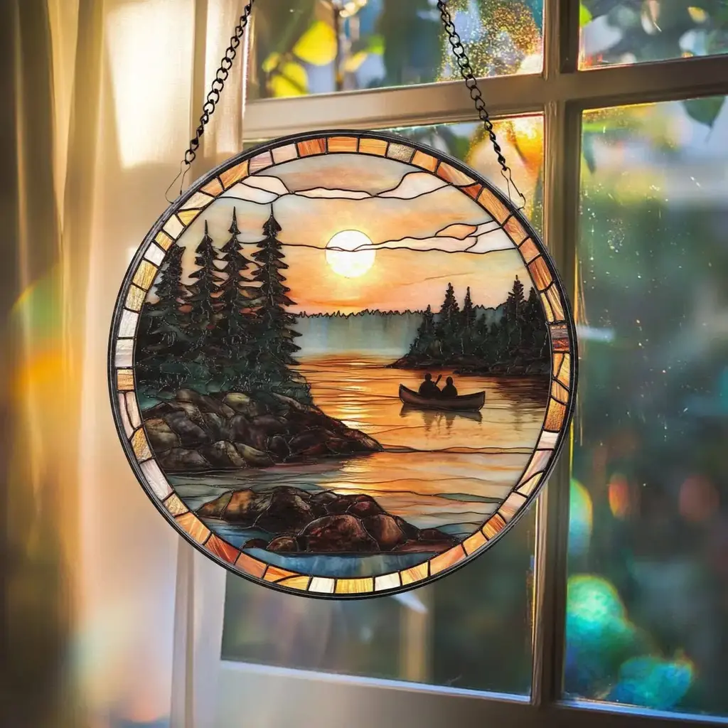 Glaizyo Stained Glass Suncatcher - 4"