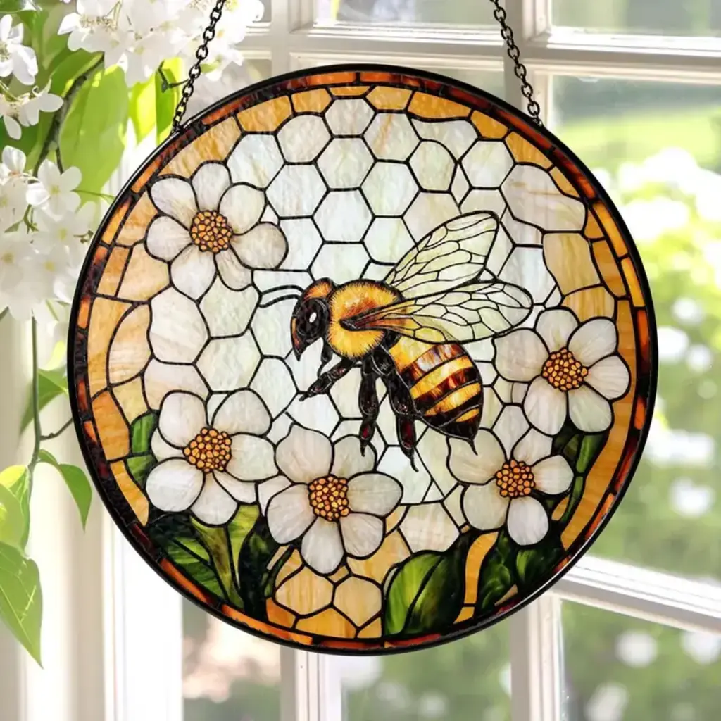 Glaizyo Stained Glass Suncatcher - 4"