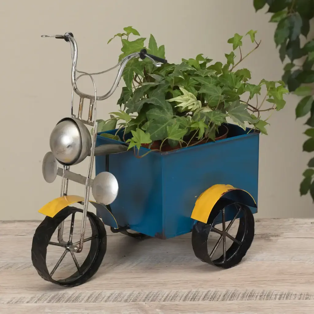 The Gerson Companies Metal Motorcycle Planter