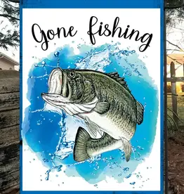 Flags Galore Decor and More Gone Fishing - Garden Flag 12x18