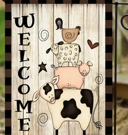 Flags Galore Decor and More Farm Stack - Garden Flag 12x18