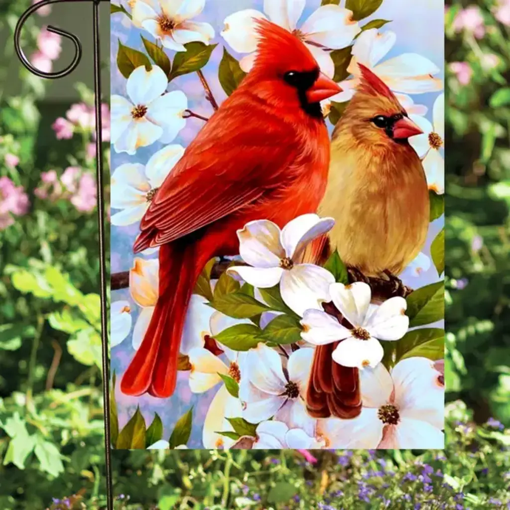 Flags Galore Decor and More Cardinal Pair - Garden Flag 12x18