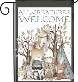 Flags Galore Decor and More All Creatures Welcome - Garden Flag 12x18