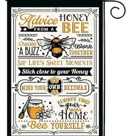 Flags Galore Decor and More Advice from A Bee - Garden Flag 12x18