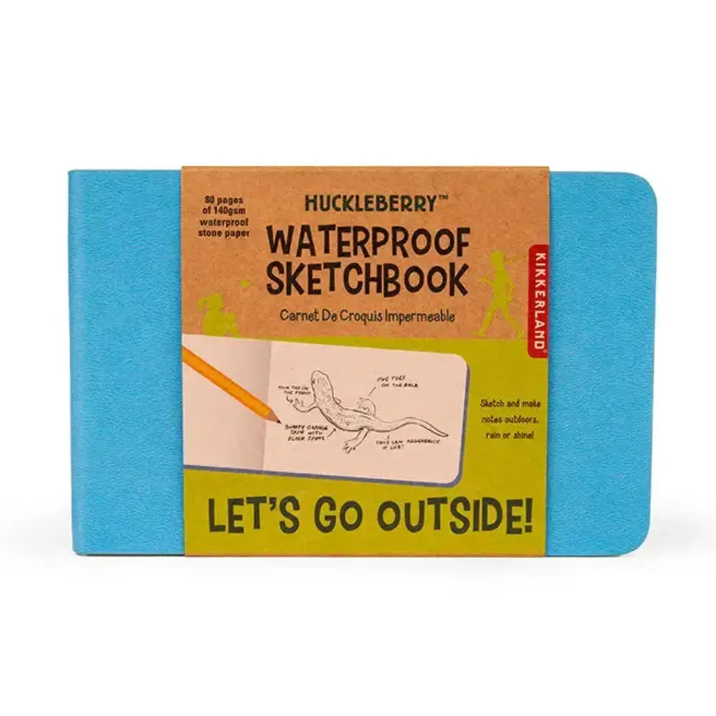 Kikkerland Huckleberry Waterproof Sketchbook