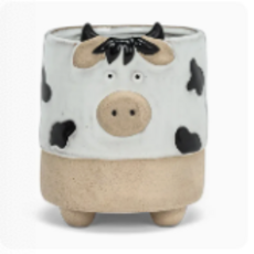 Abbott Cow on legs planter - Large