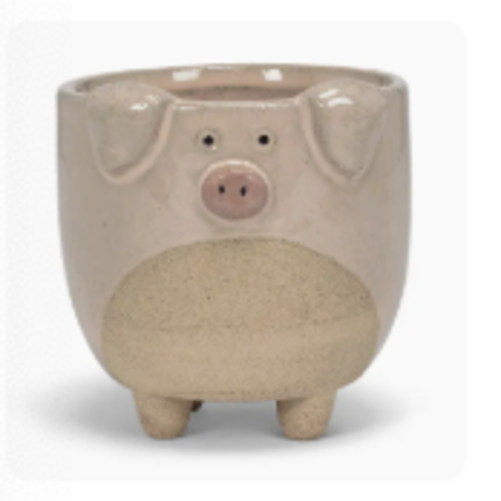 Abbott Pig on legs planter - Large