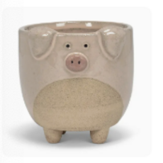 Abbott Pig on legs planter - Large