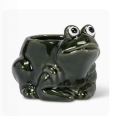 Abbott Crouched Frog Planter - Small