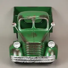 Zeckos Green Rustic Metal Decorative Vintage Pickup Truck Planter