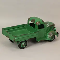 Zeckos Green Rustic Metal Decorative Vintage Pickup Truck Planter