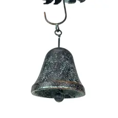 Zeckos Rustic  Black Bear & Umbrella Rain Chain - 75" Long