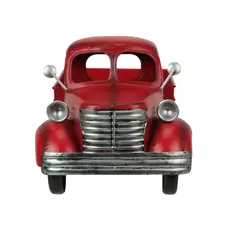 Zeckos Vintage Red Truck Metal Planter - 14 Inches
