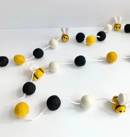 Wool Jamboree Felt Bumble Bee Garland