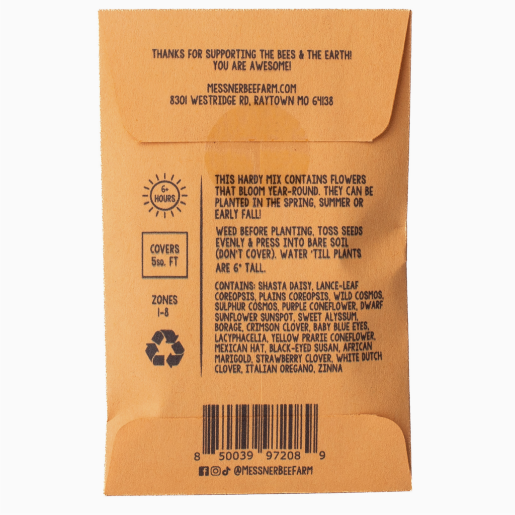 Messner Bee Farm Honeybee Garden Wildflower Seeds