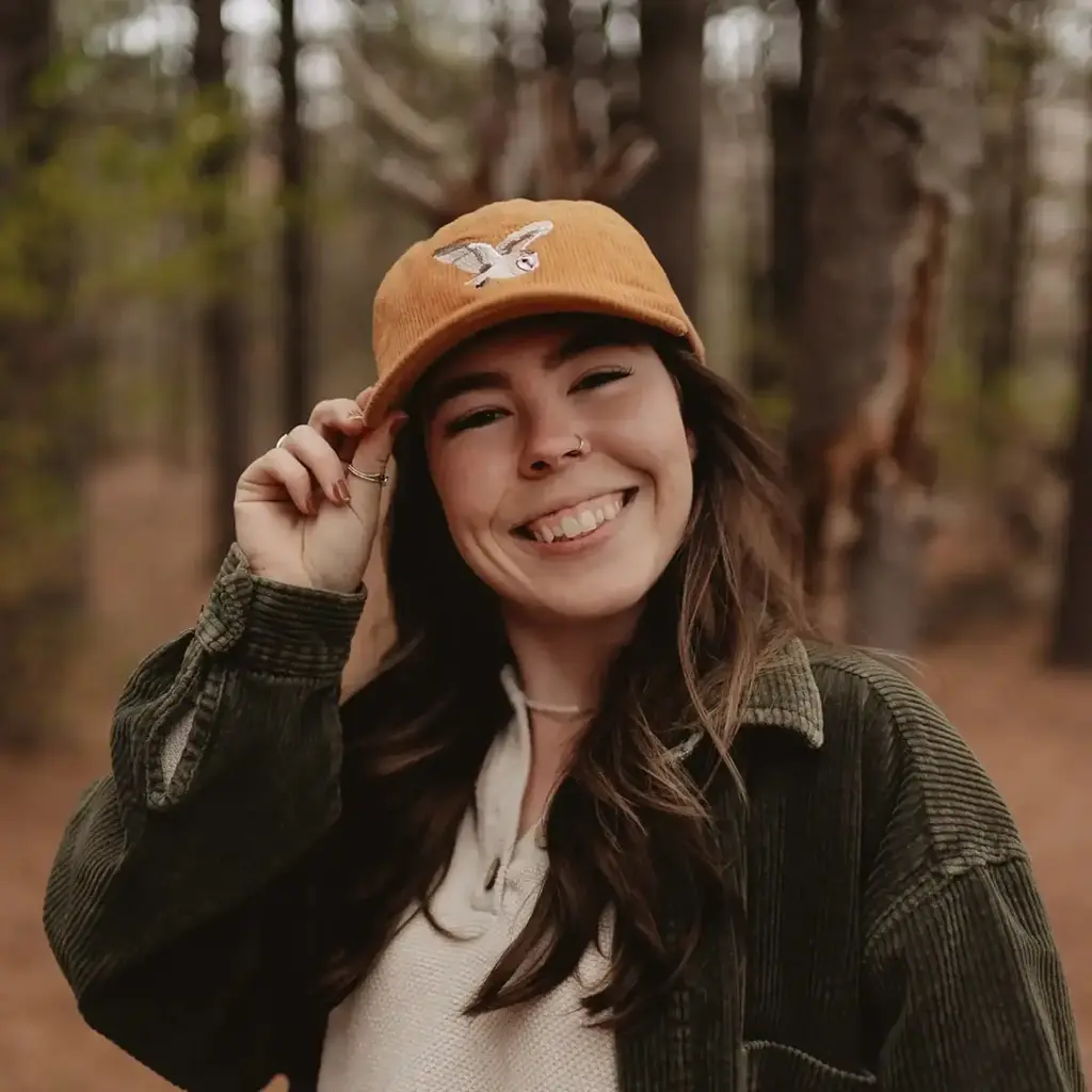 Bird Collective Barn Owl Corduroy Hat - Amber
