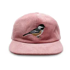 Bird Collective Chickadee Corduroy Hat - Pink