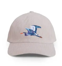 Bird Collective Great Blue Heron Corduroy Hat - Ivory