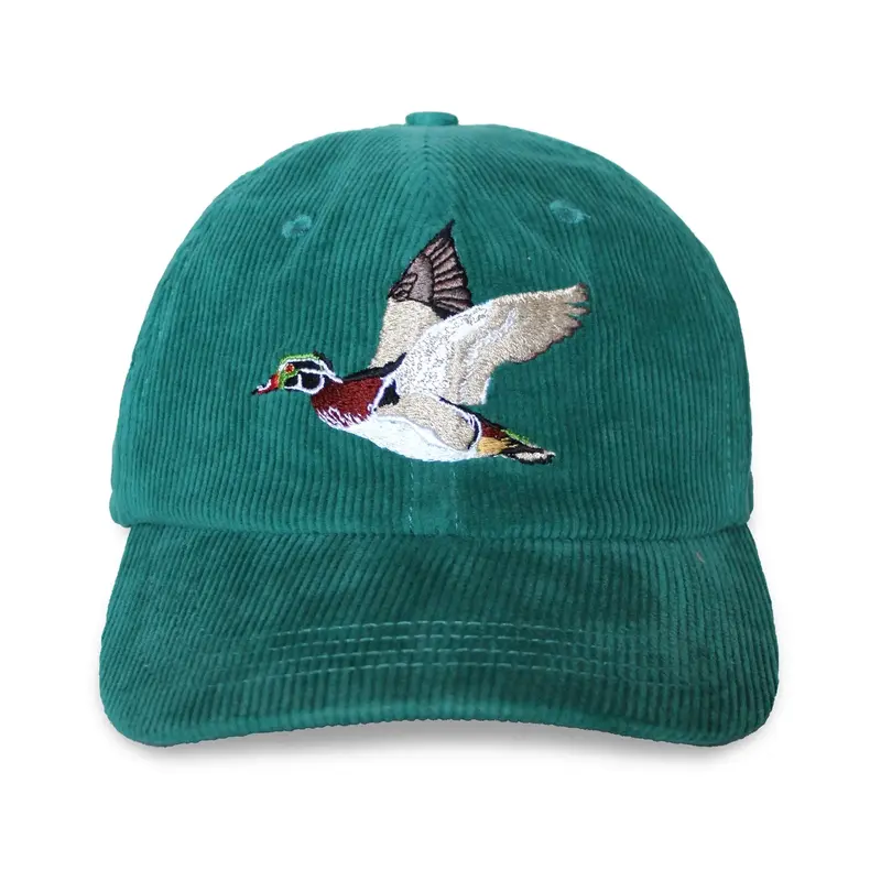 Bird Collective Wood Duck Corduroy Hat - Teal