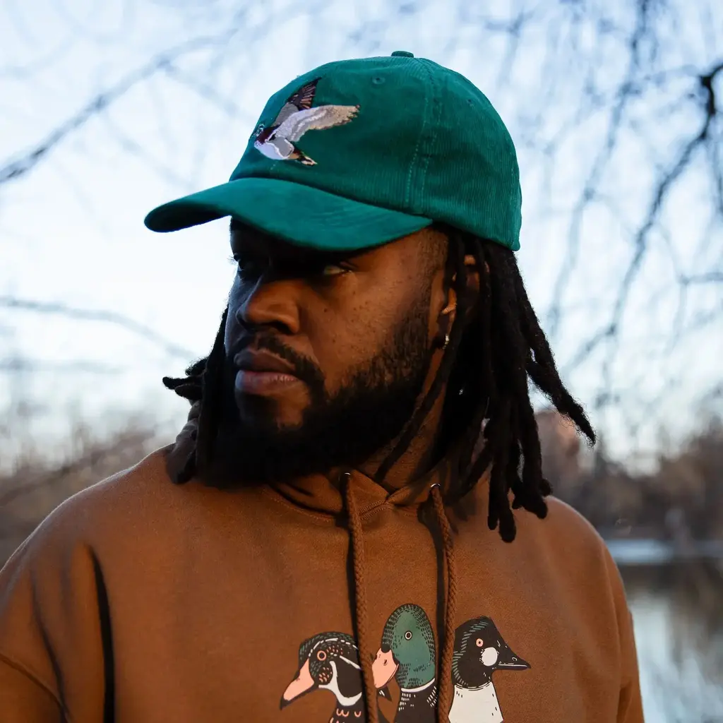 Bird Collective Copy of Great Blue Heron Corduroy Hat - Ivory