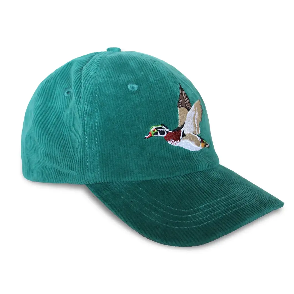 Bird Collective Wood Duck Corduroy Hat - Teal